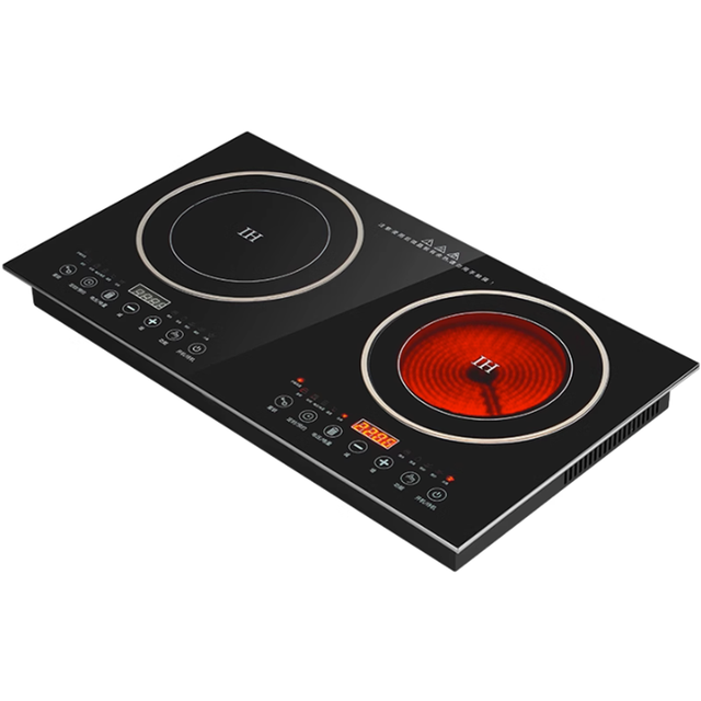 Built-in Panel Cooktop Double-burner Electric Cooktop Induction Cooker And  Ceramic Cooker Double Stove Embedded Dual Use - AliExpress